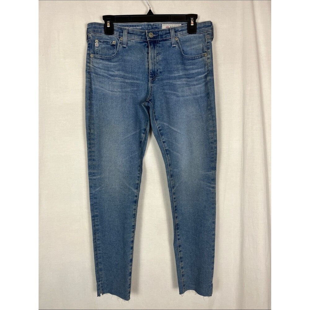AG Adriano Goldschmied The Legging Ankle Super Skinny Distressed Wash Jeans